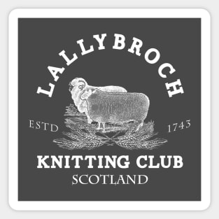 Official Lallybroch Knitting Club Sticker